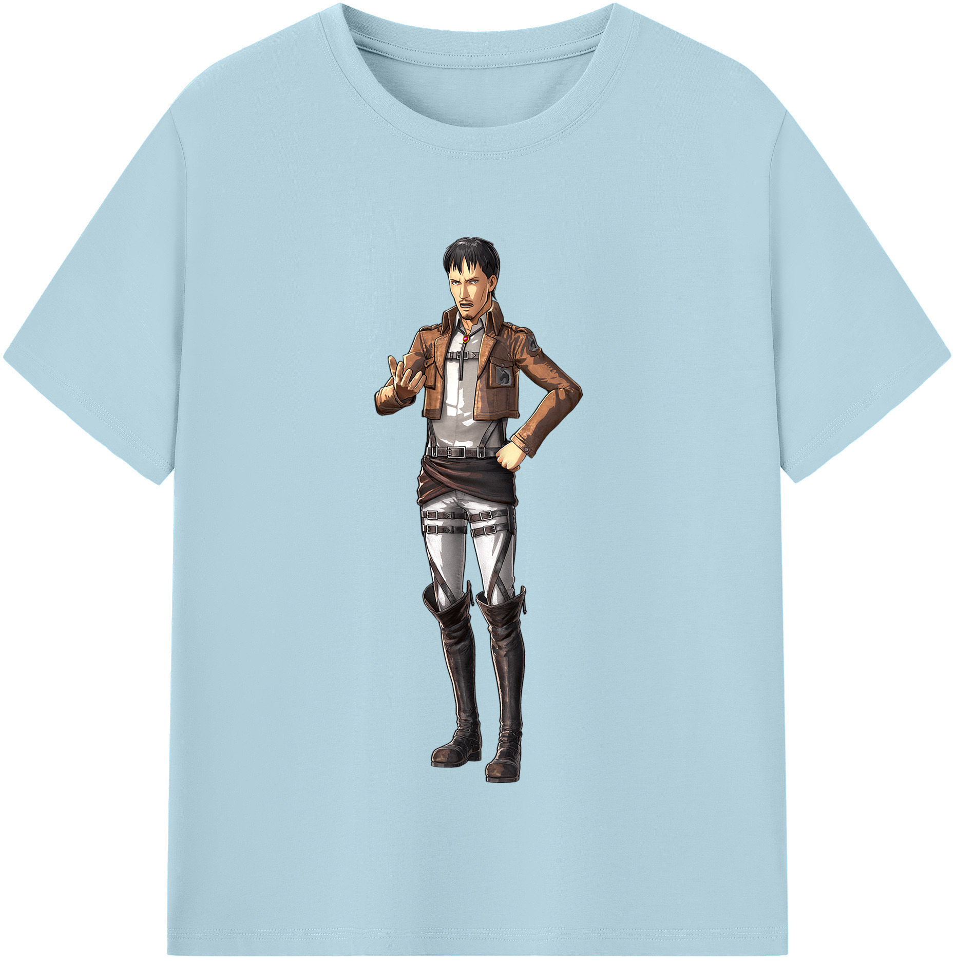 （画像用） 進撃の巨人 Attack on Titan 綿100％半袖Tシャツ（フロントプリント）